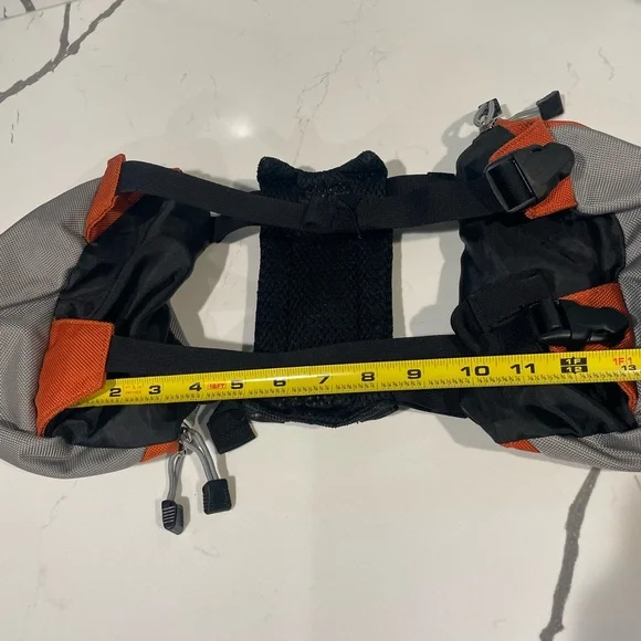 OllyDog Orange and Gray Dog Backpack - Picture 6 of 7